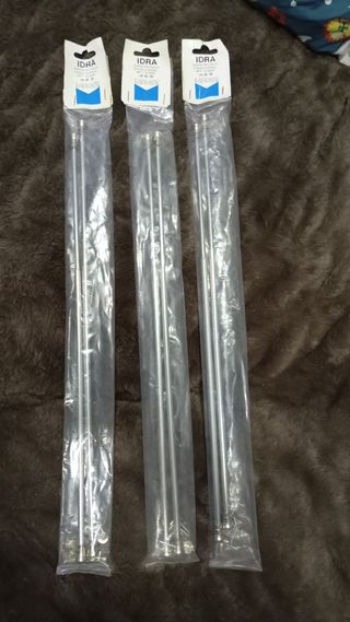 Astine x tende acciaio 40-50 cm