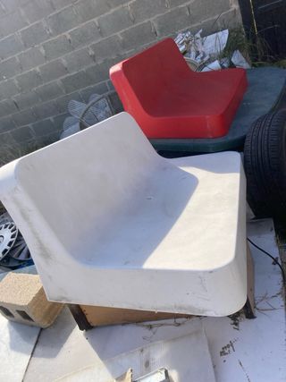 Sillones pvc de exterior 110 x 62 cm
