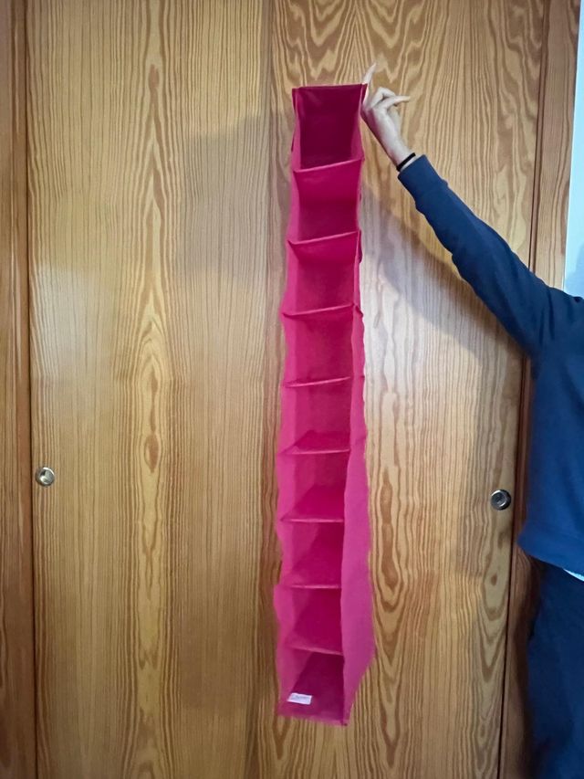 Oranizador Plegable Vertical Rosa y Práctico 