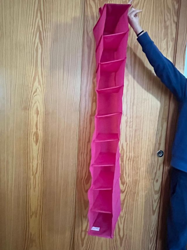 Oranizador Plegable Vertical Rosa y Práctico 