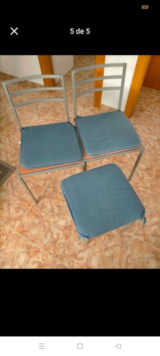Vendo mesa, 2 sillas más 1 butaca