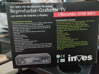 Reproductor Grabador TV Invest
