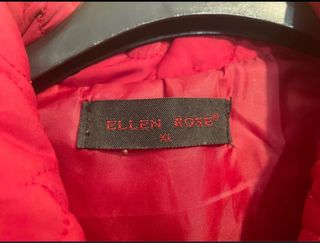 Chaqueton acolchado rojo mujer