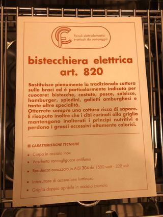 Nuova mai usata bistecchiera elettrica