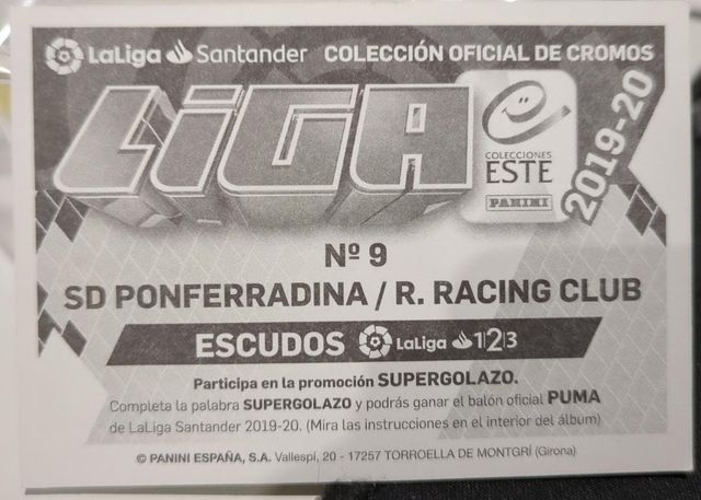 Cromos liga este 2019-20 230 cromos