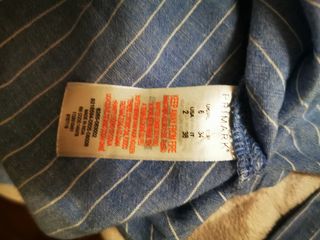 Camicia donna a righe bianca e azzurra