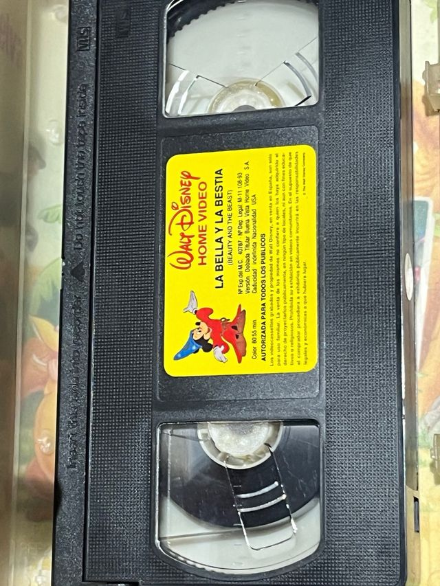 LA BELLA y la BESTIA Walt Disney VHS