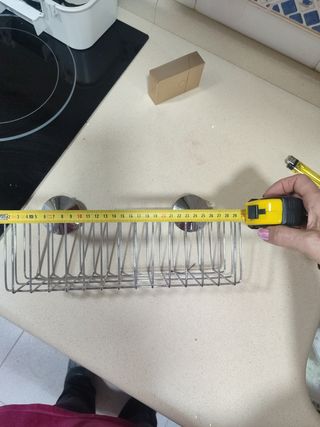 Cesta-estante de almacenamiento cromo