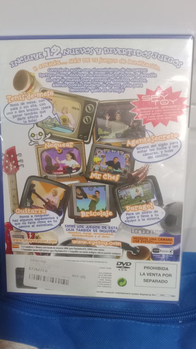 Juego play 2.eye toi