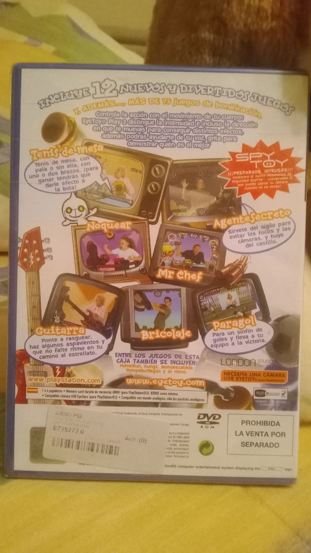 Juego play 2.eye toi