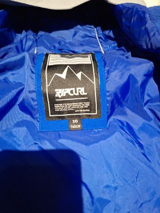CHAMARRA NIÑO,A NIEVE RIP CURL TALLA 10-140CM. 