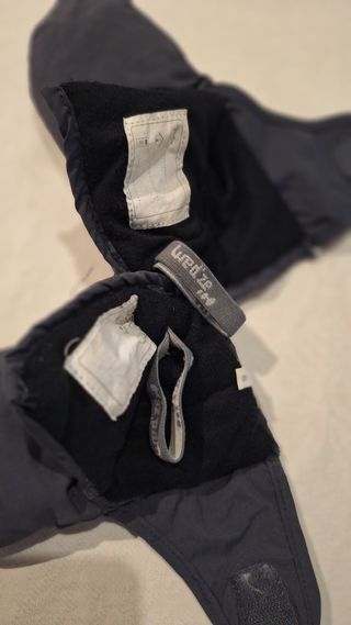 Manopla niño beve sky ski esquí gris  