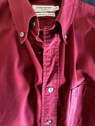 CAMISA BURDEOS IVES SAINT LAURENT T L