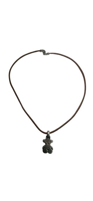 Collar Tous plata y cuero