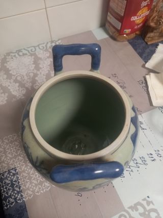 Jarrón azul
