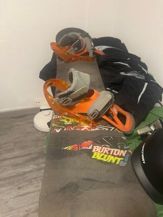 Tabla Snow Pantalon Casco Guantes Gafas