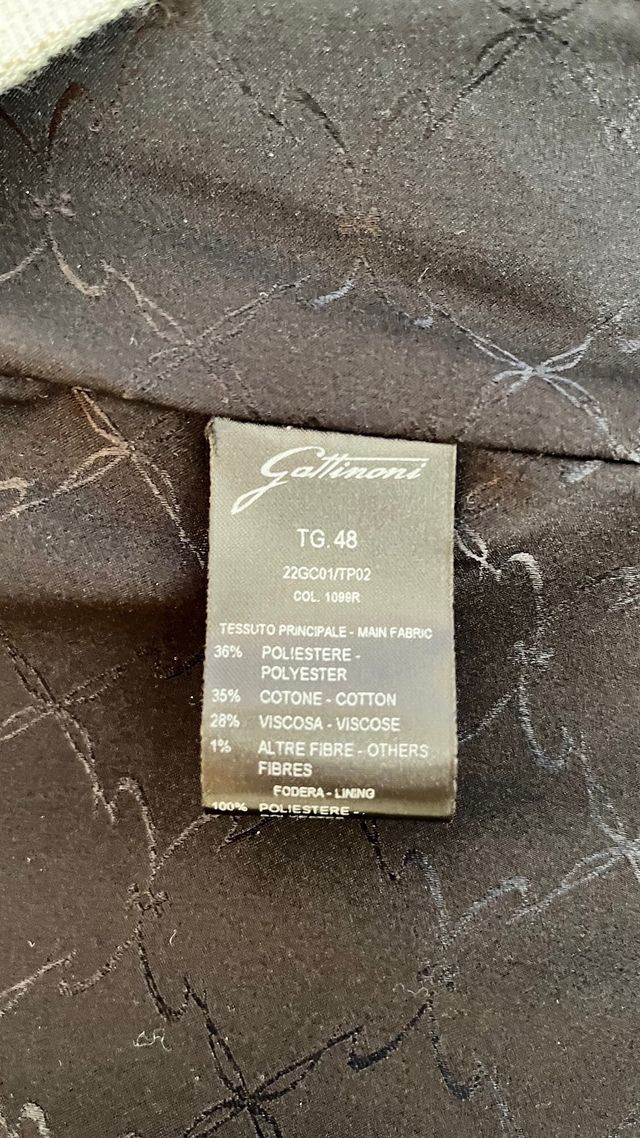 Spolverino bianco e nero Gattinoni con paillettes