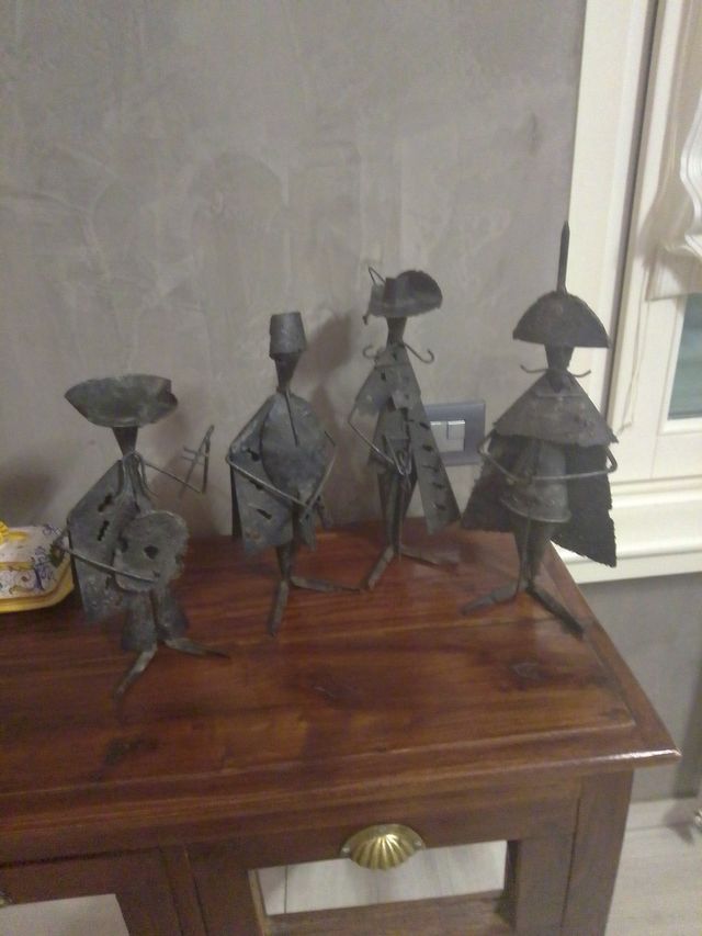 Porta candela in ferro battuto