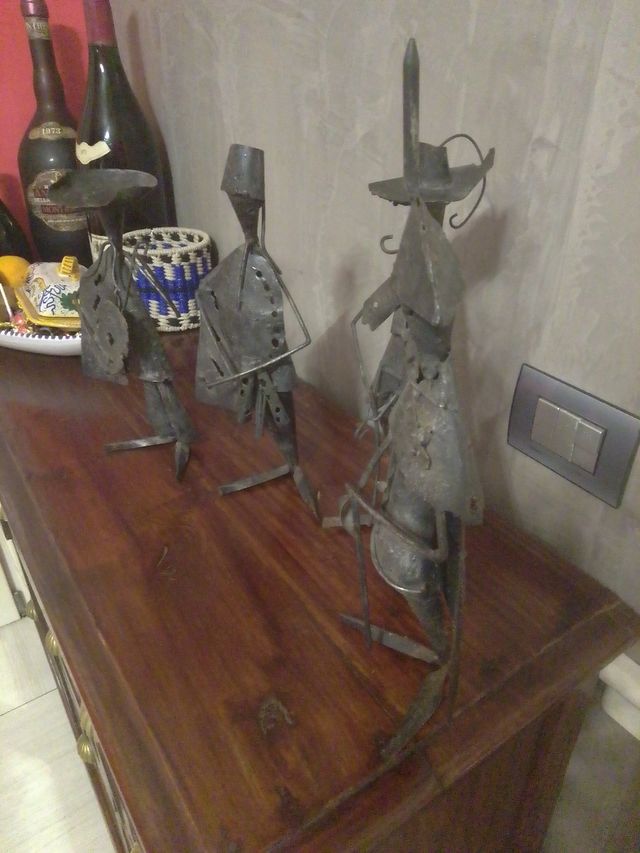 Porta candela in ferro battuto