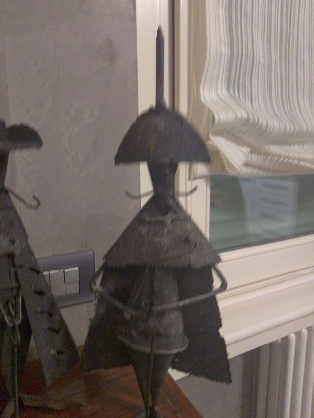 Porta candela in ferro battuto