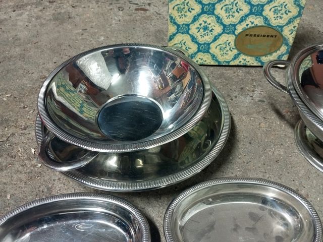 Vajilla INOX 18-10 plateado 