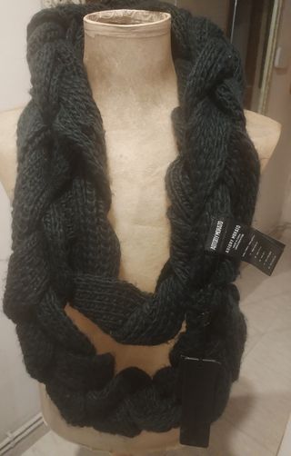 Bufanda Hombre trenzada Color Azul