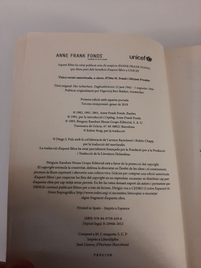 Diari d'Anna Frank (Catalan Edition)