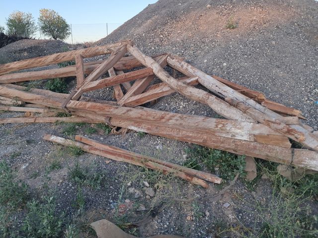 Cerchas de madera antigua 3unidades