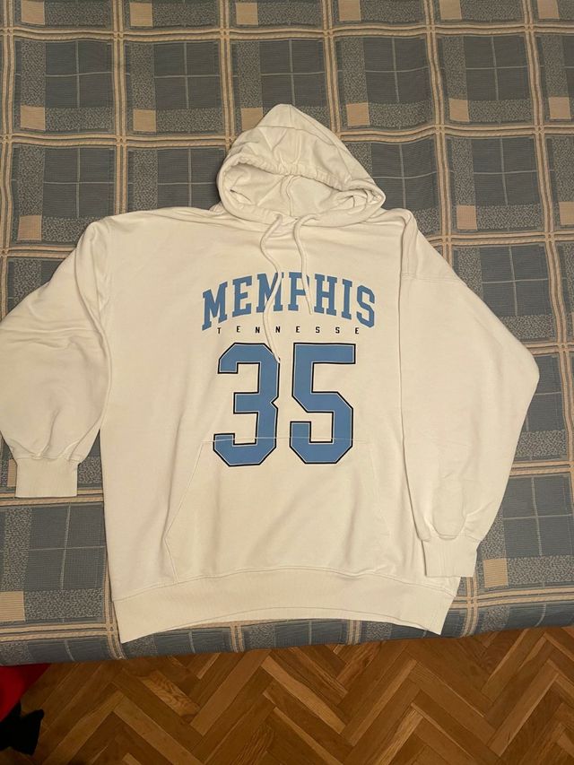 Sudadera mujer en blanco con dibujo