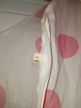 Traje de gitana blanco y rosa talla 7
