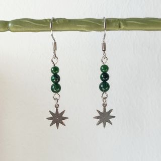 Gargantilla de estrellas con pendientes