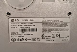 Monitor LG Flatron L1915S