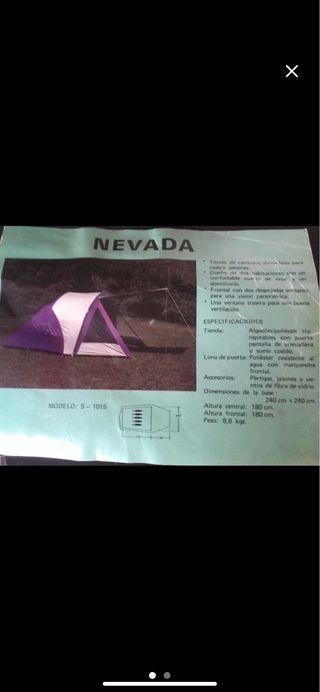 Tienda para 4 pers camping