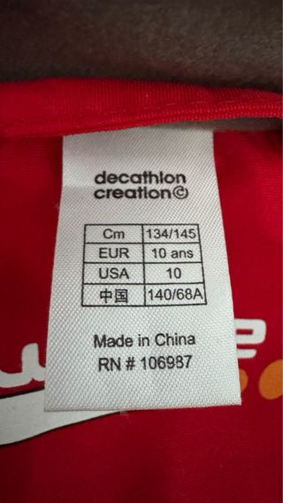 OPORTUNIDAD Mono esqui rojo talla 10