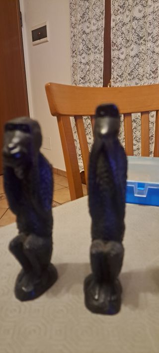 Tre scimmiette in legno