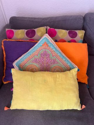 6 Cojines Zara home y maison du monde