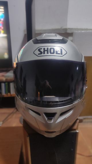 Casco moto modular Shoei gris L

