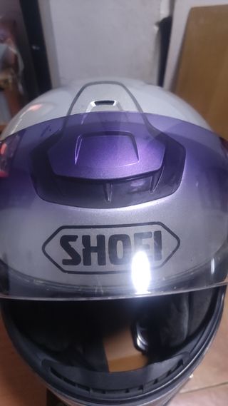 Casco moto modular Shoei gris L

