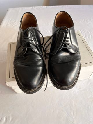 Zapatos piel negr Snipe