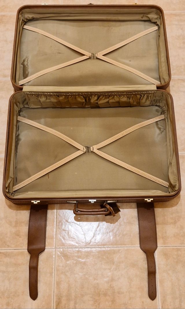 Valigia in pelle vintage SALPE