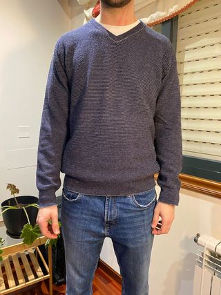 Jersey de pico azul