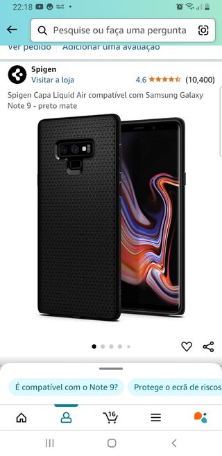 Capa Samsung galaxy note 9