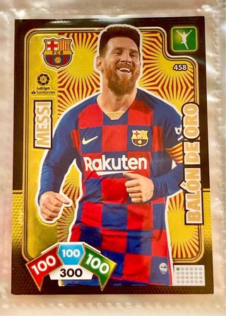ADRENALYN XL 2019 2020 MESSI BALON DE ORO CROMO.