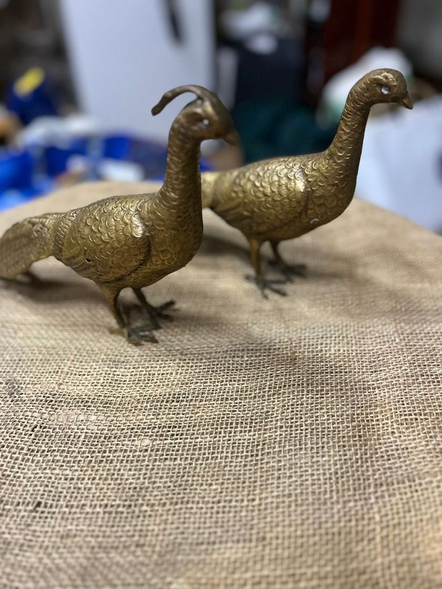 PAREJA FAISANES BRONCE