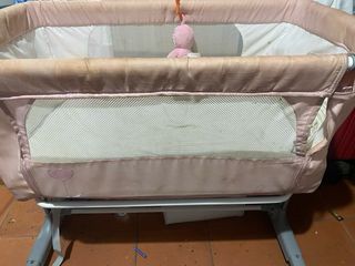 Mini cuna rosa