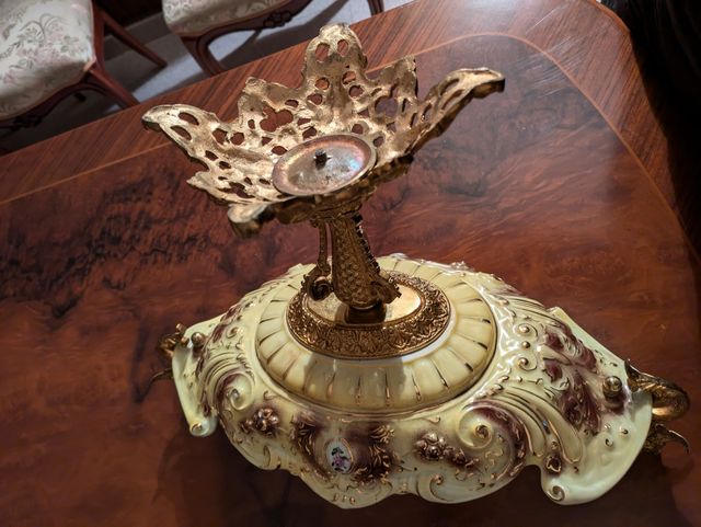 Vendo centro de mesa tipo frutero antiguo