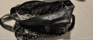 Bolso de cuero con carabelas