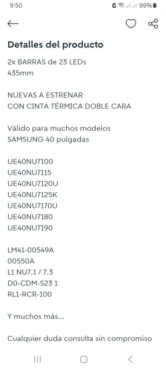 Led Samsung 40 pulgadas