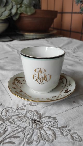 Tazza Monogramma b antica