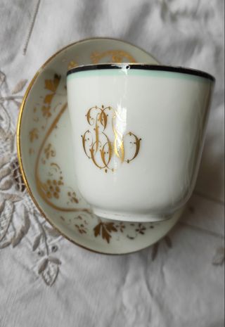 Tazza Monogramma b antica